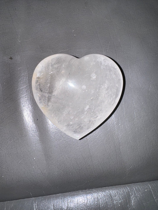 Clear Quartz Hearts