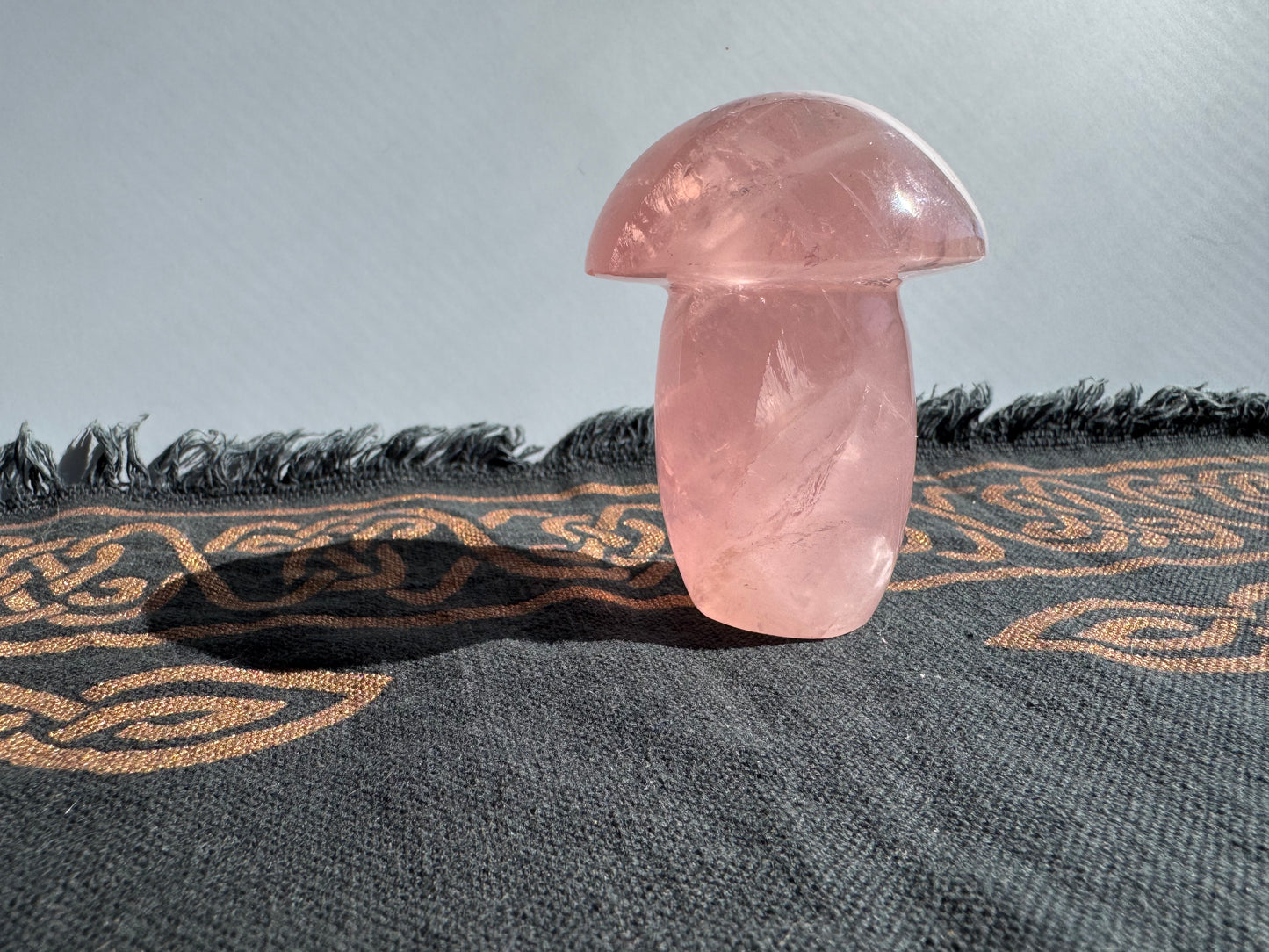 Large Rose Quartz Mushroom