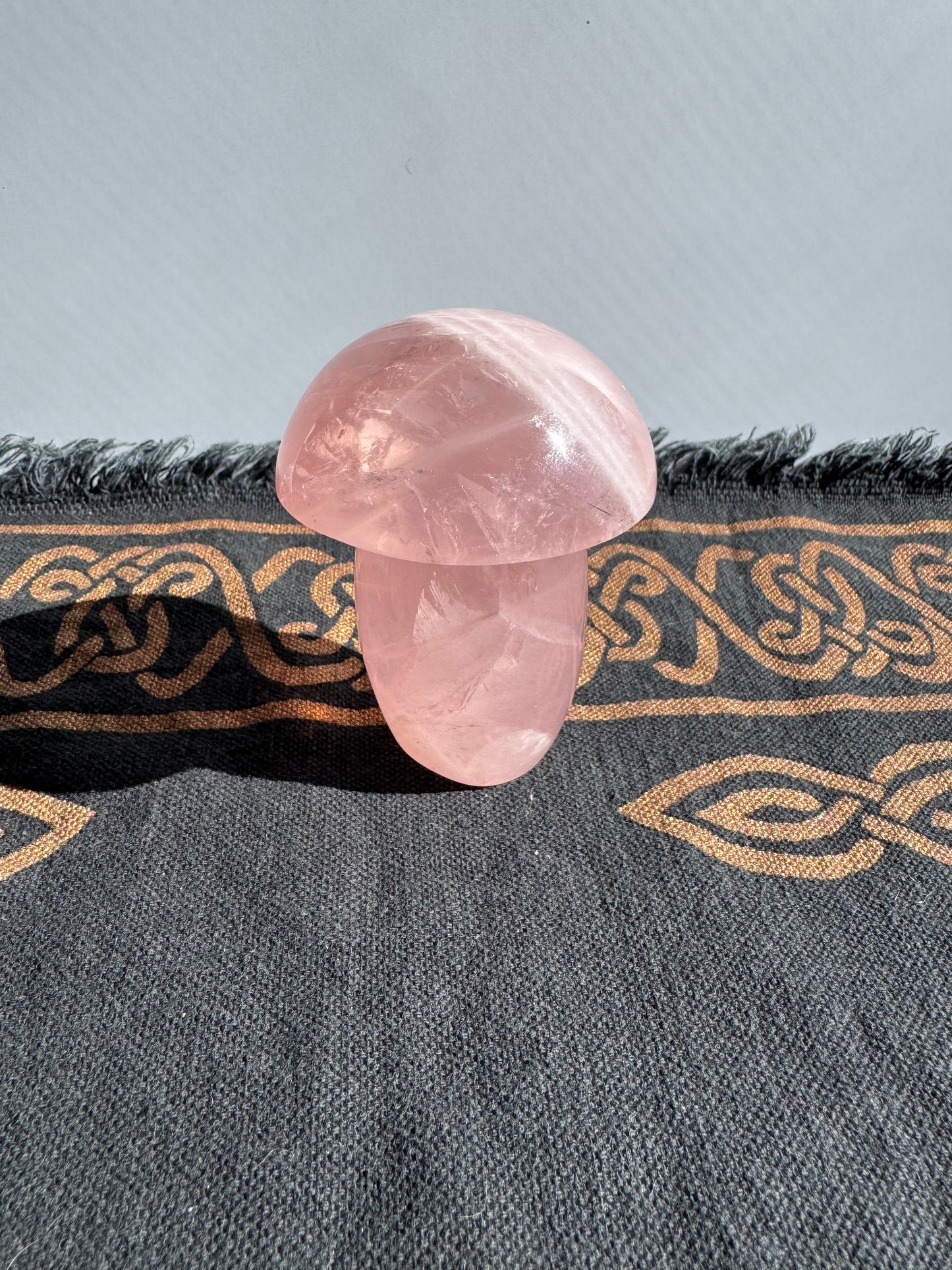 Large Rose Quartz Mushroom