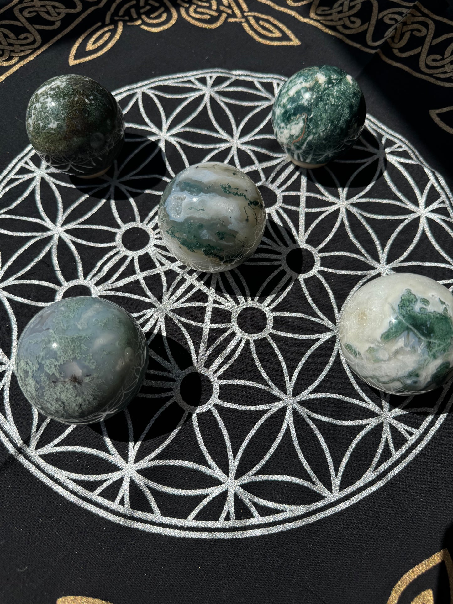 Moss Agate Spheres