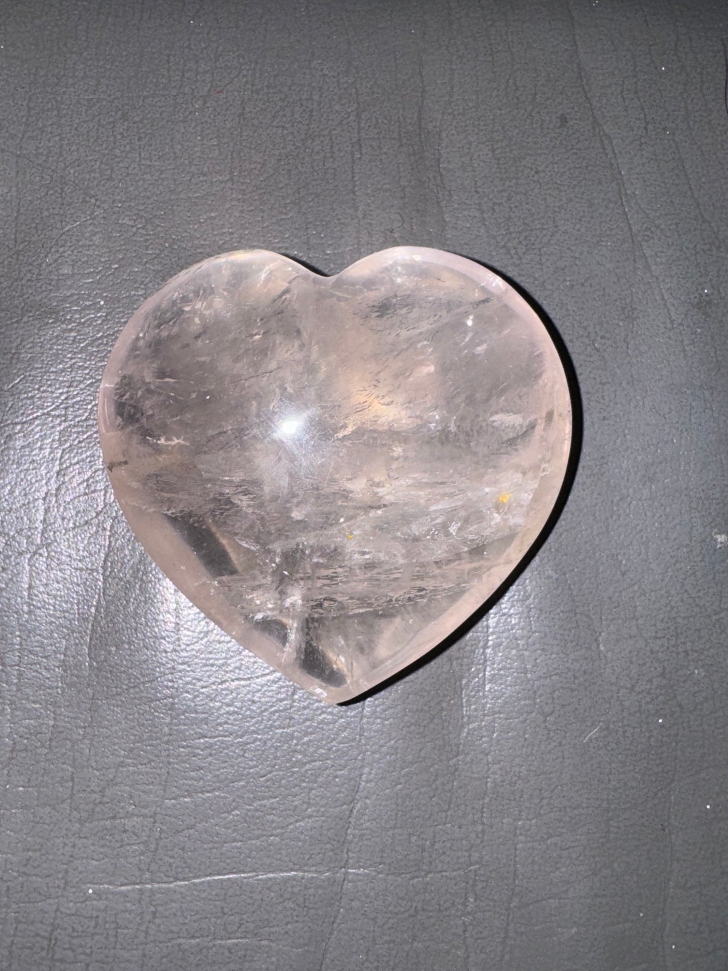 Pale Rose Quartz Hearts