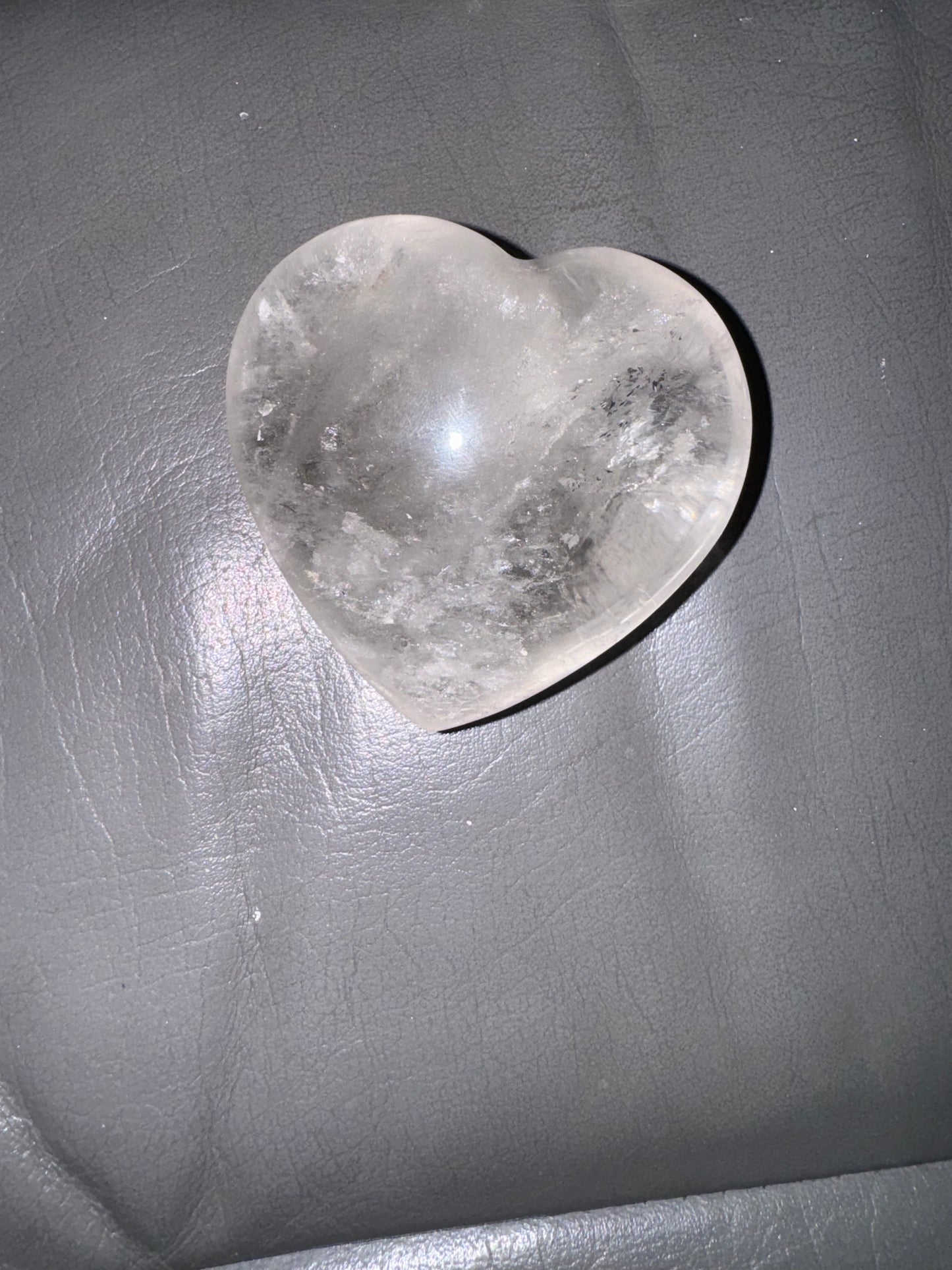 Clear Quartz Hearts