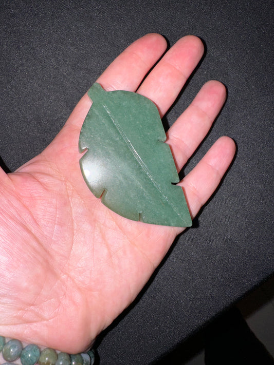 Green Aventurine Leaves