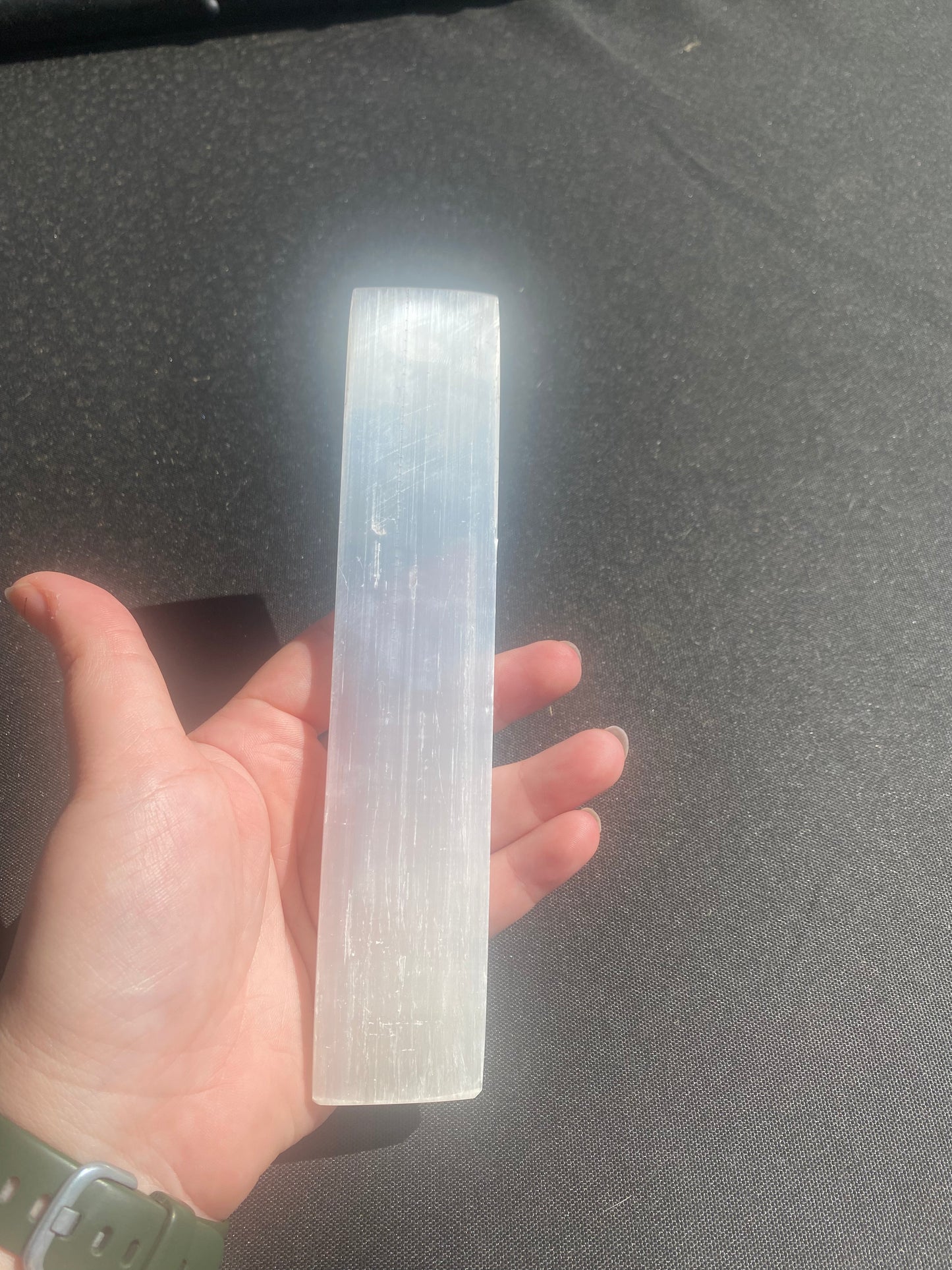 Selenite (Satin Spar) Charging Plate