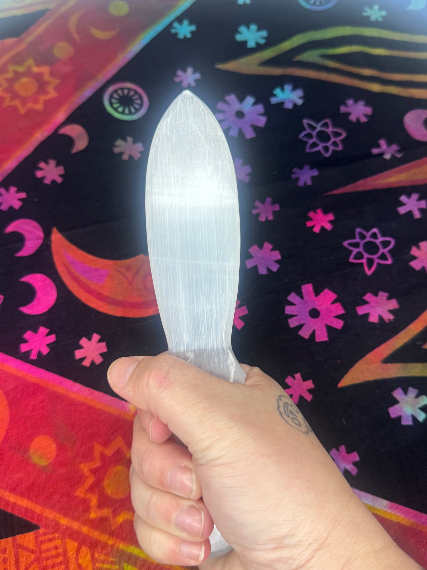 Satin Spar (Selenite) Knife