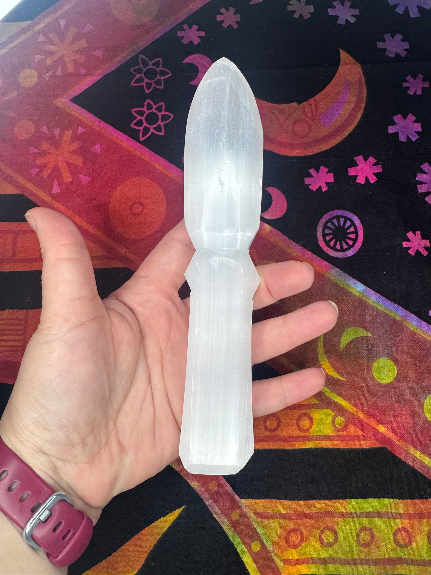 Satin Spar (Selenite) Knife