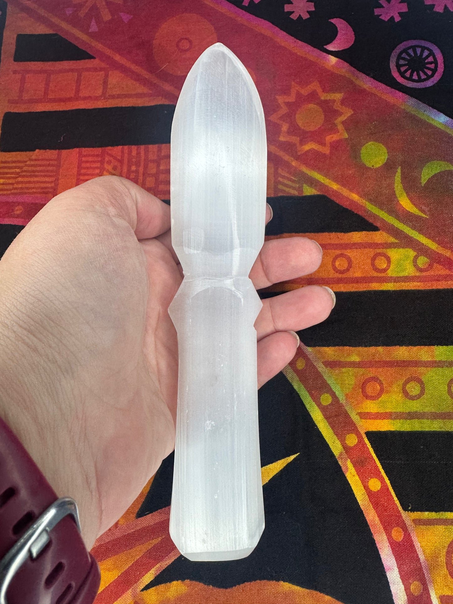 Satin Spar (Selenite) Knife