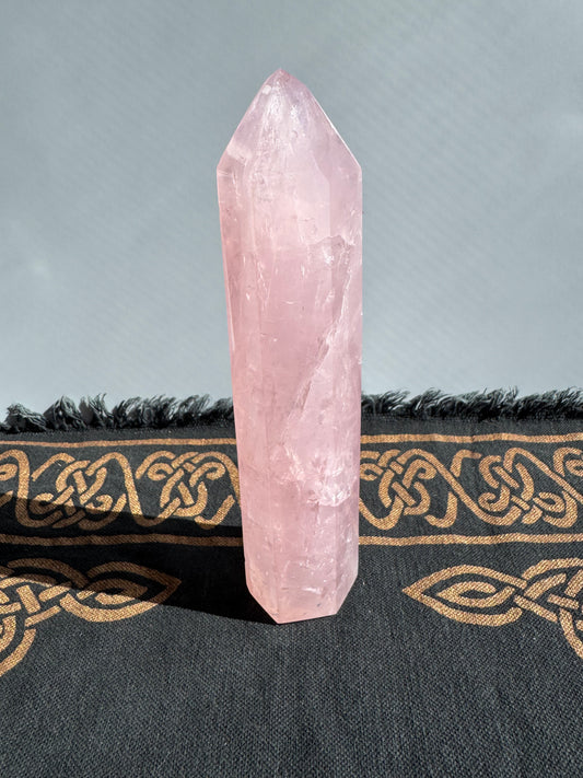 Large Rose Quartz Tower