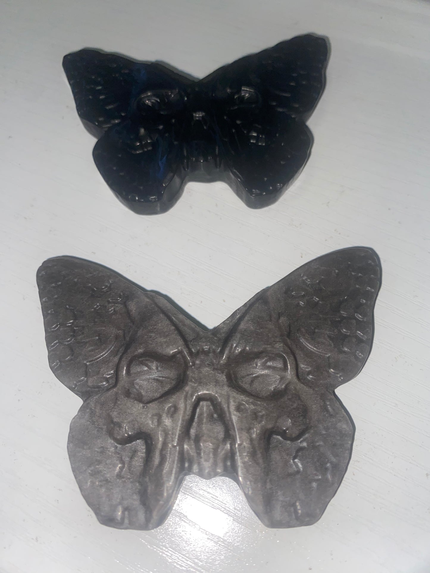 Silver Sheen Obsidian Death Moth