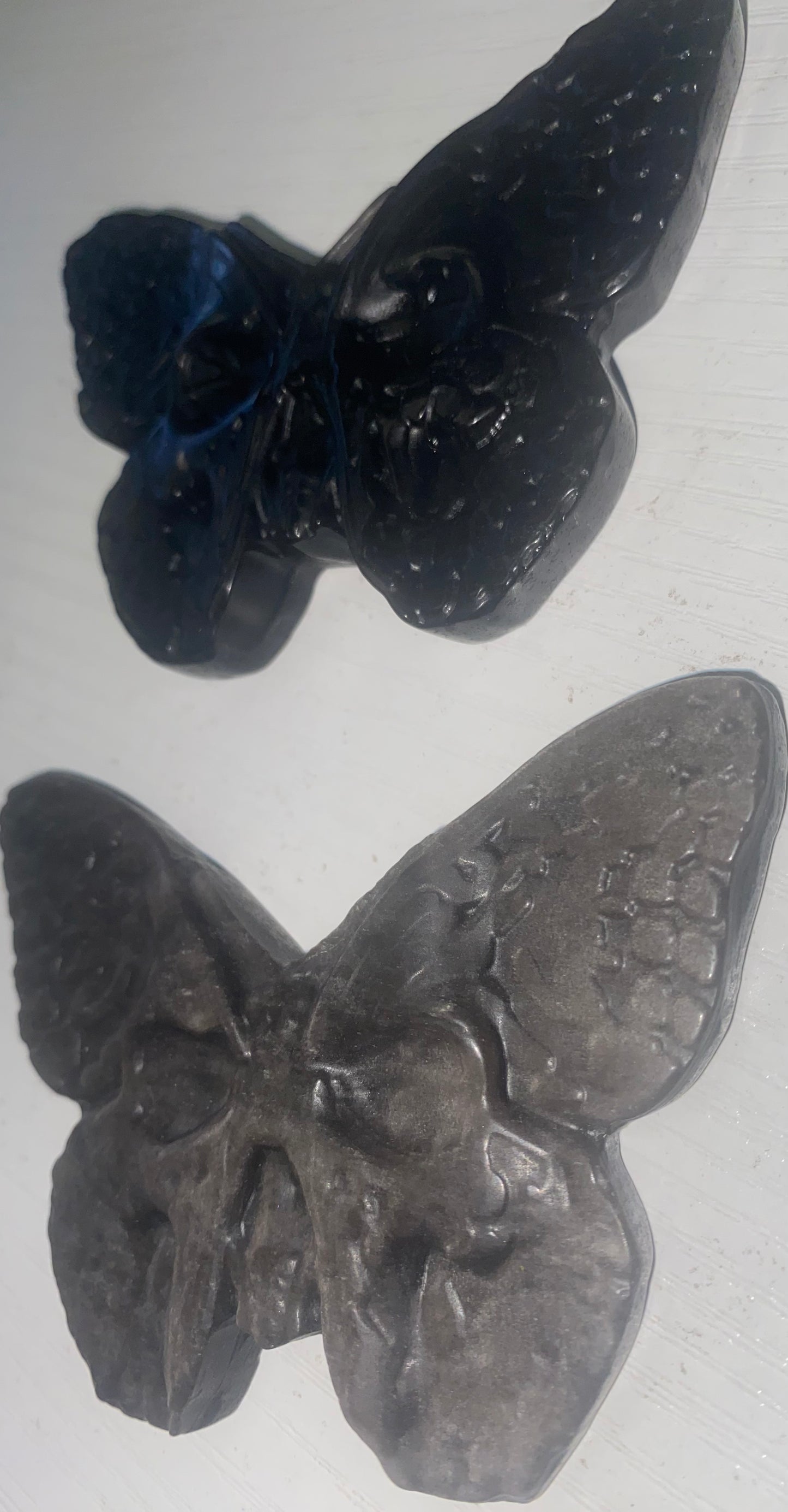 Silver Sheen Obsidian Death Moth