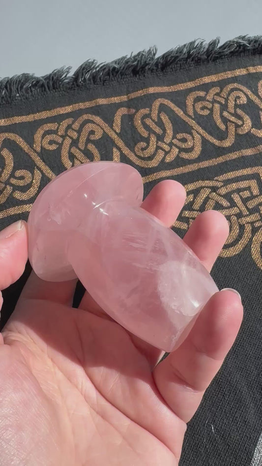 Large Rose Quartz Mushroom