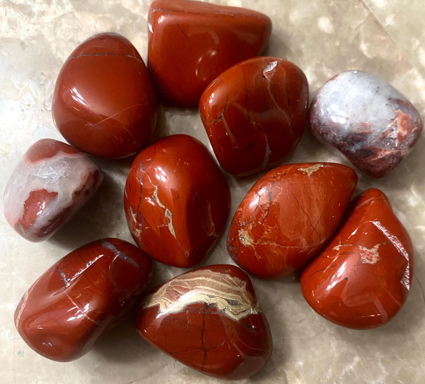 Red Brecciated Jasper-Tumbles