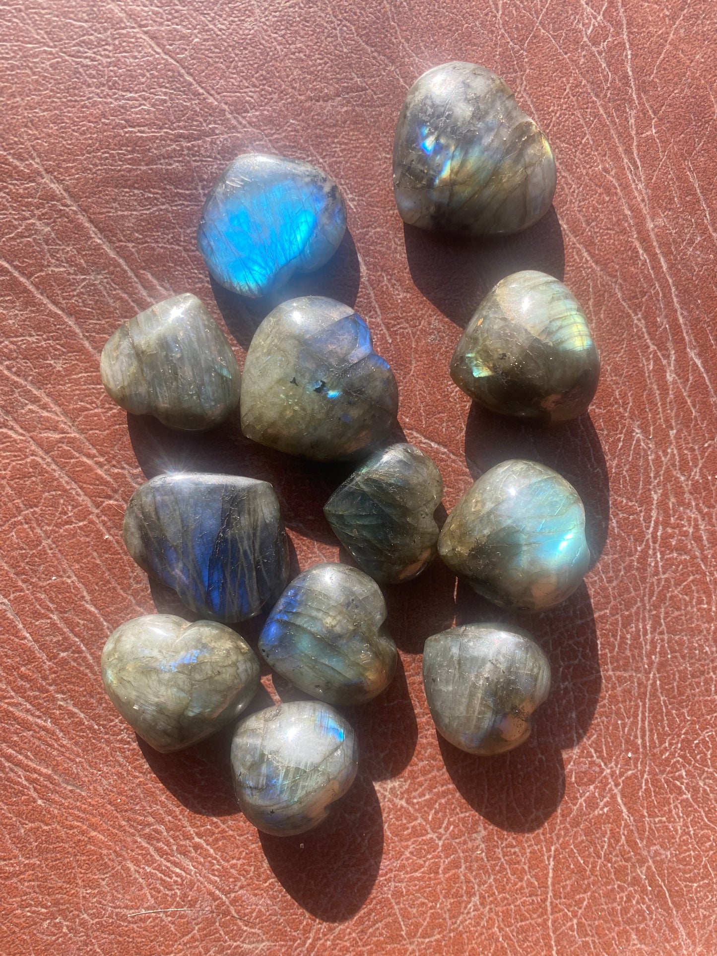 Labradorite Hearts