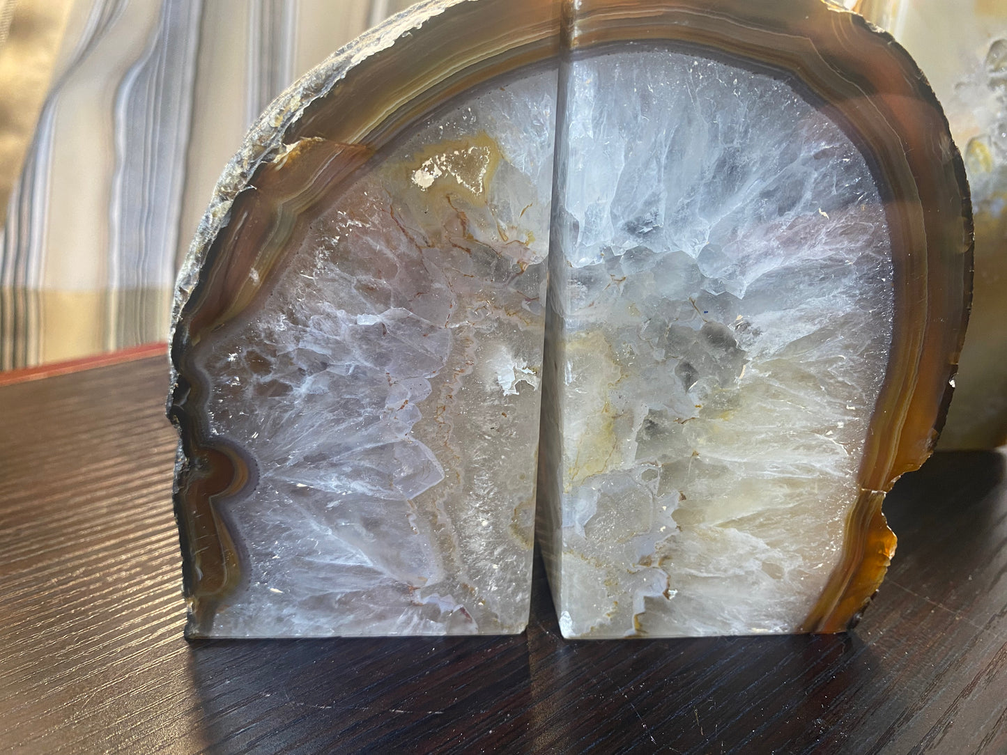 Natural Agate Home Decor (Bookends)