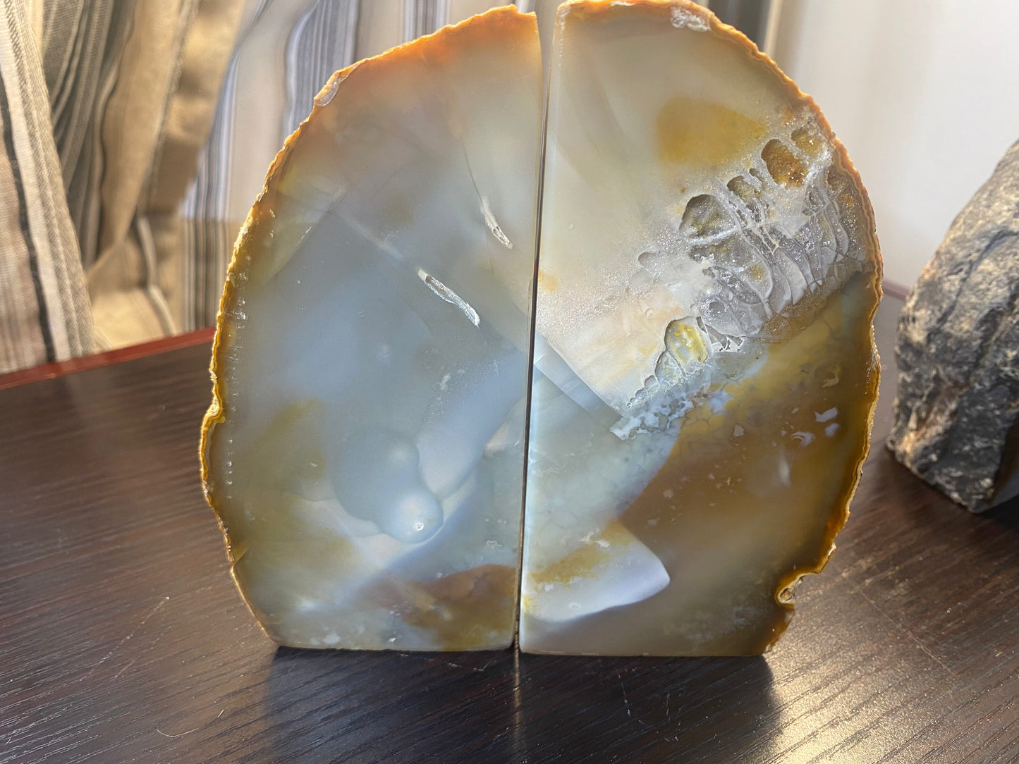 Natural Agate Home Decor (Bookends)