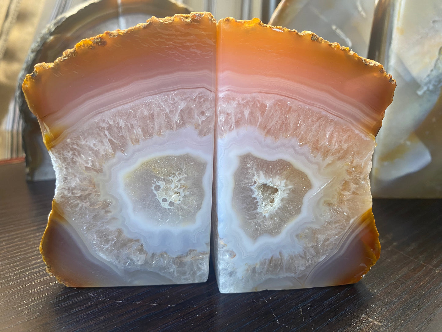 Natural Agate Home Decor (Bookends)