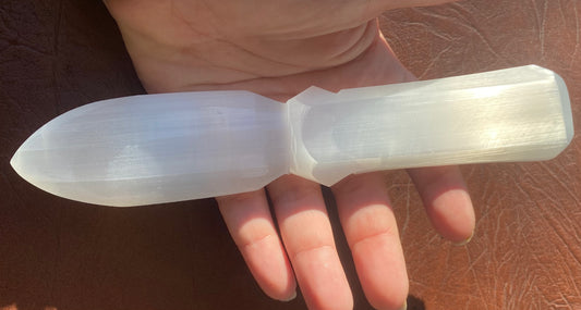 Satin Spar (Selenite) Knife