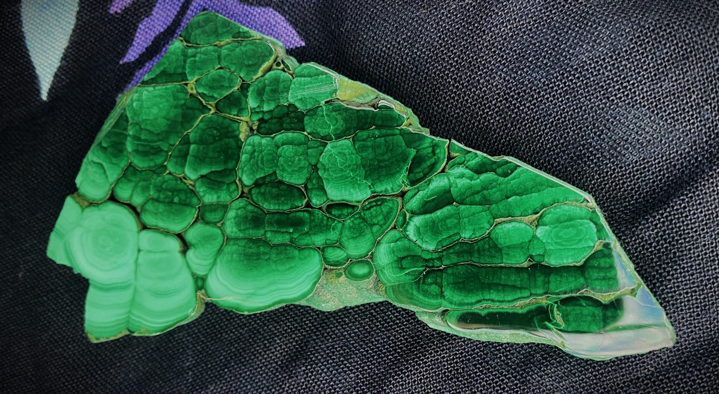 Malachite slabs