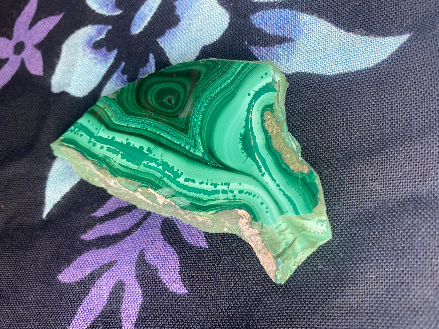 Malachite slabs