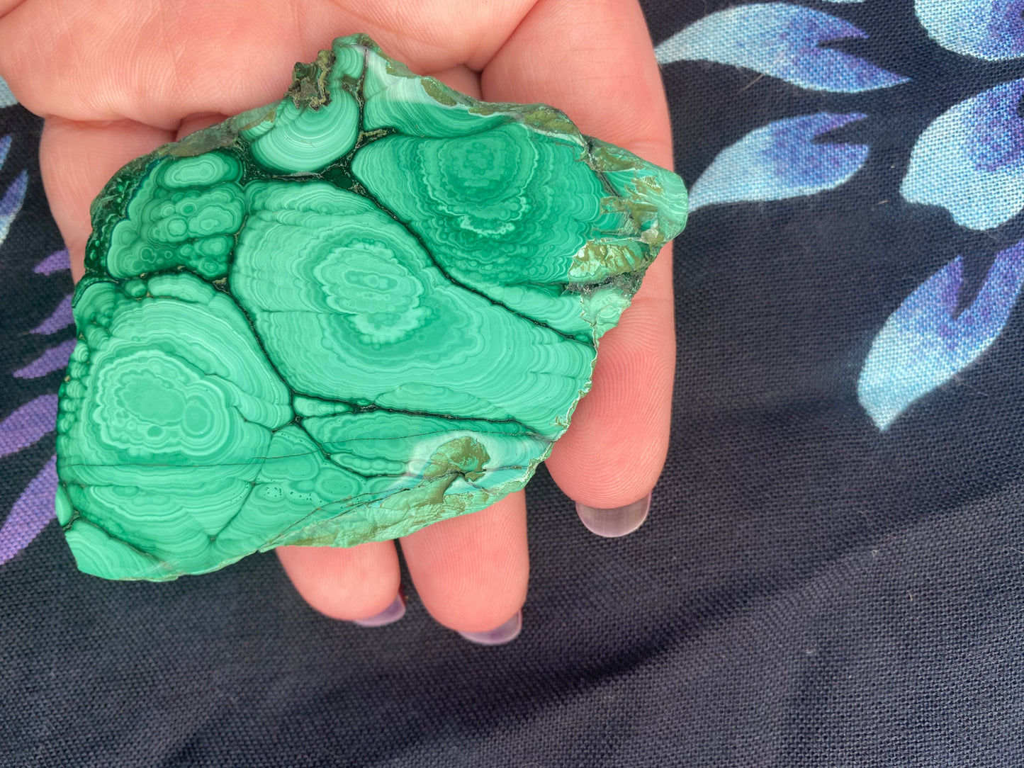 Malachite slabs